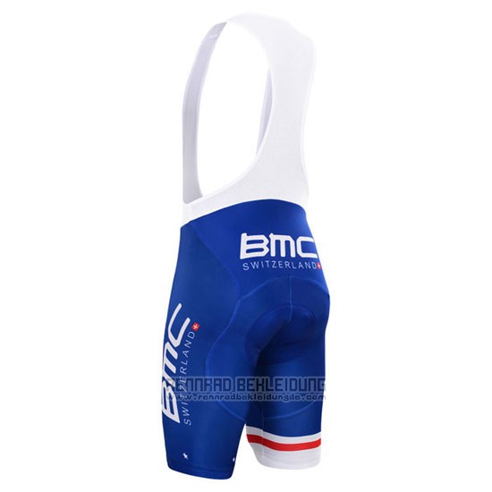 2015 Fahrradbekleidung BMC Champion Stati Uniti Blau Trikot Kurzarm und Tragerhose